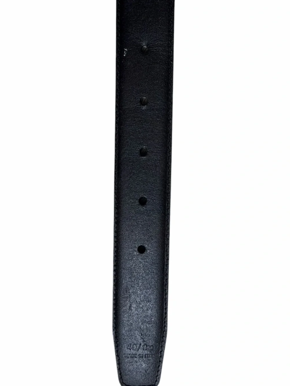 Yves Saint Laurent black vintage gold hardware skinny waist belt black size 40